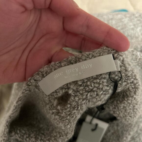 Anthropologie One Grey Day Women's Sweater Merino Wool Long sleeve crew neck - Picture 8 of 8